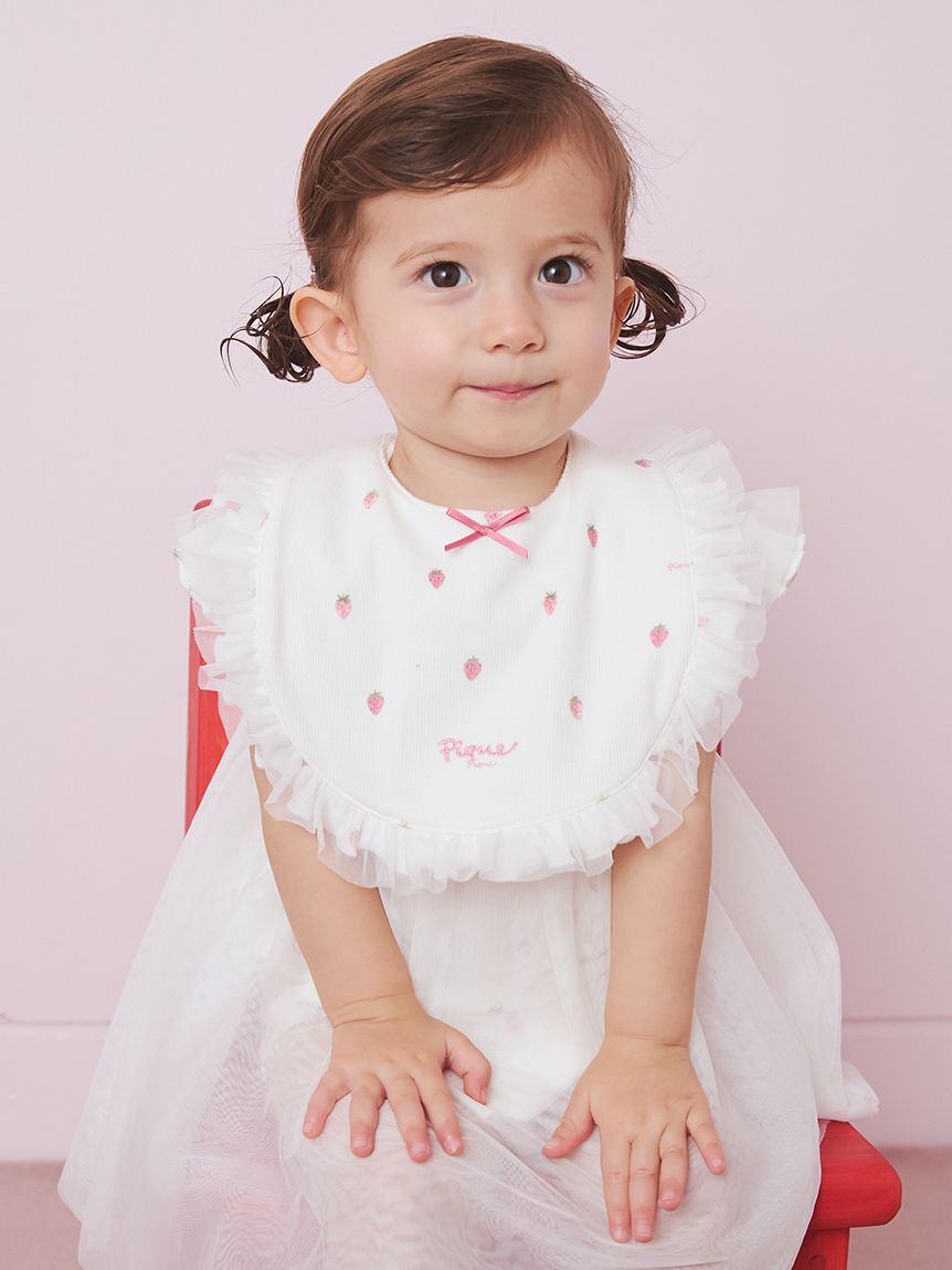 GELATO PIQUE KIDS & BABY「【BABY】ストロベリー柄チュールロンパース」|ロンパース|