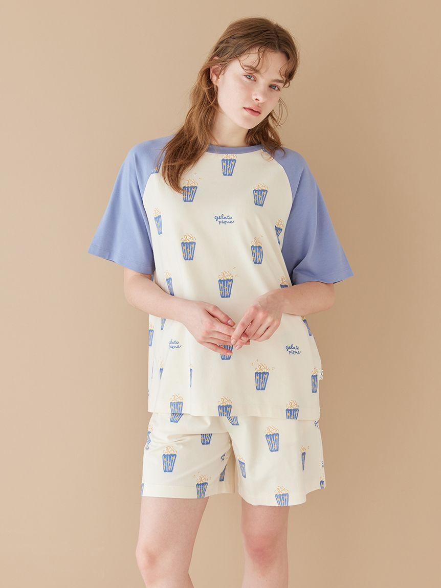 gelato pique「ポップコーン柄Tシャツ」|ルームウェア|