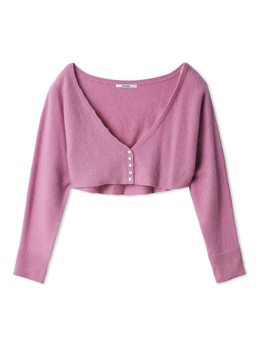 SNIDEL「【HIGH QUALITY】ファインメリノウールショートカーディガン」|カーディガン|