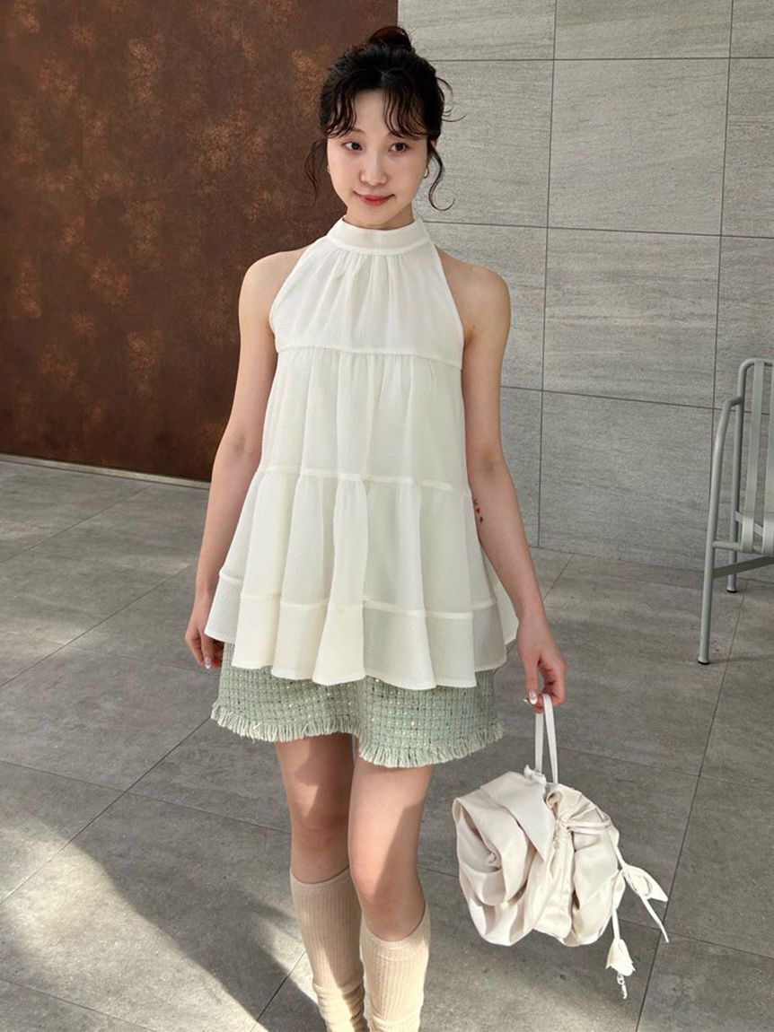 LILY BROWN「【WEB限定カラー】アメスリティアードブラウス」|シャツ・ブラウス|