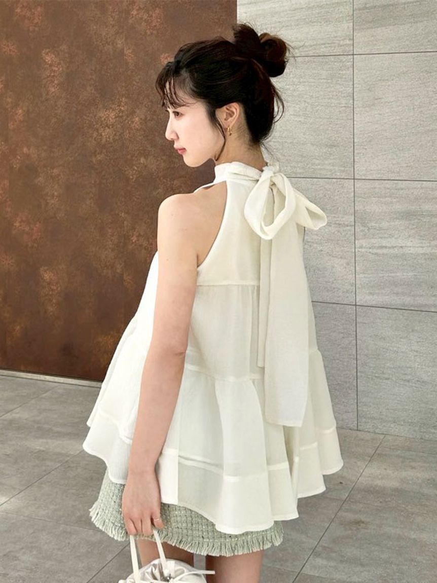 LILY BROWN「【WEB限定カラー】アメスリティアードブラウス」|シャツ・ブラウス|