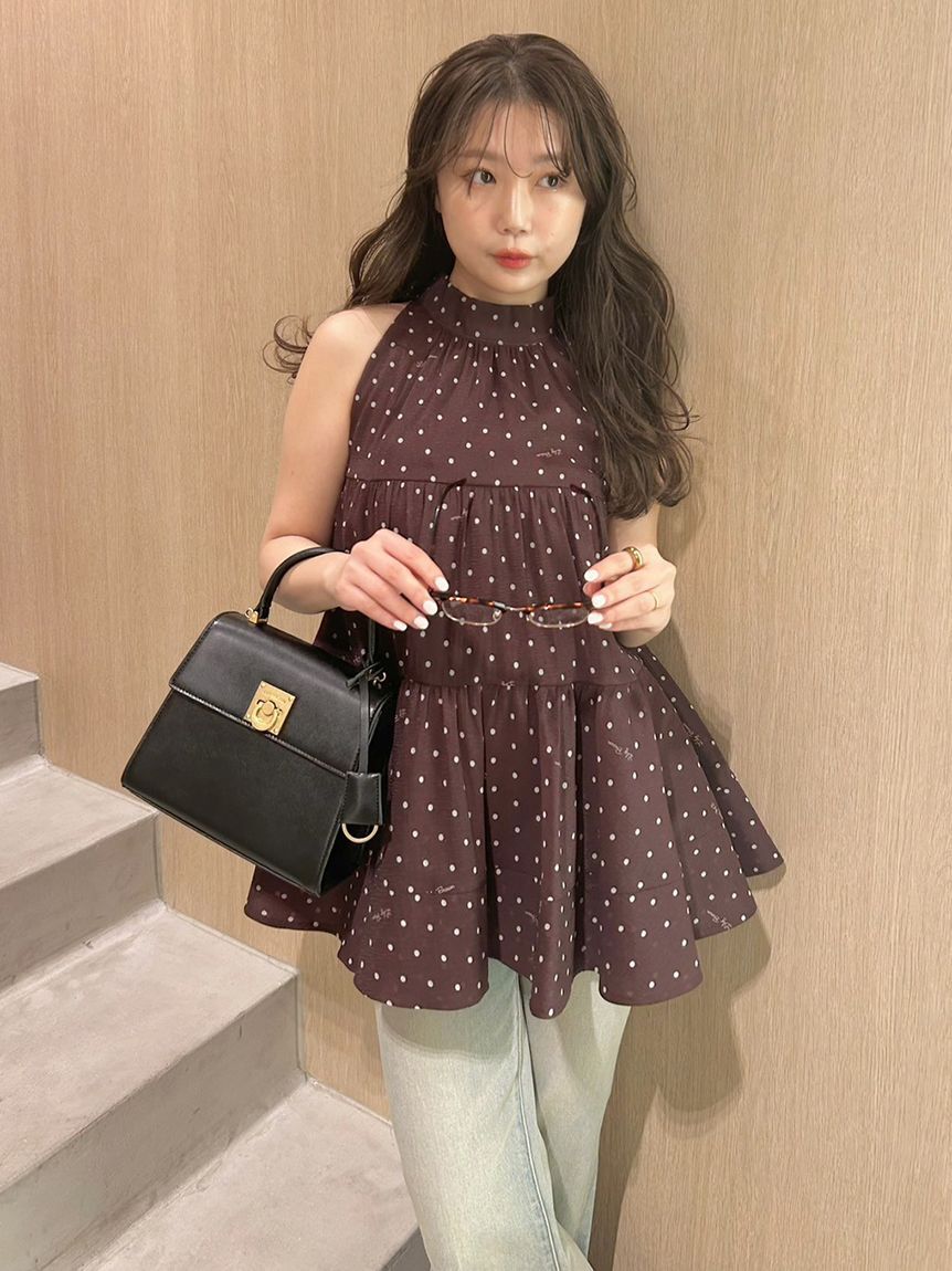 LILY BROWN「【WEB限定カラー】アメスリティアードブラウス」|シャツ・ブラウス|