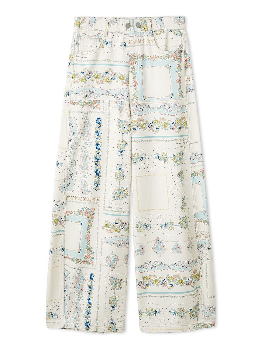 LILY BROWN「【WEB限定00サイズ】ダブルニーカーブワイドデニムパンツ」|デニム|