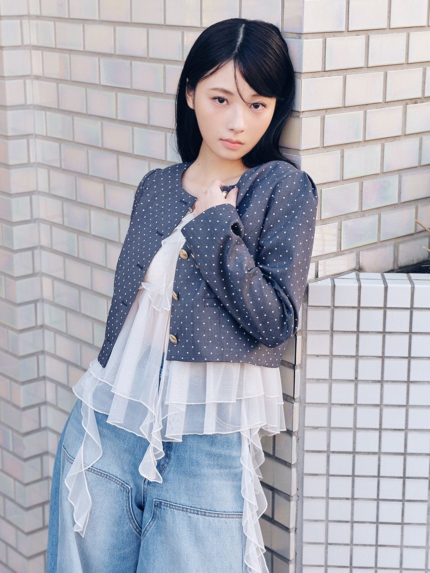 LILY BROWN「【WEB限定00サイズ】ダブルニーカーブワイドデニムパンツ」|デニム|