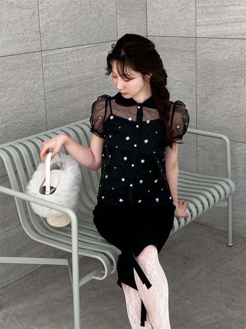 LILY BROWN「【限定カラー】2wayチュール切り替えバッグ」|ショルダー・メッセンジャー|