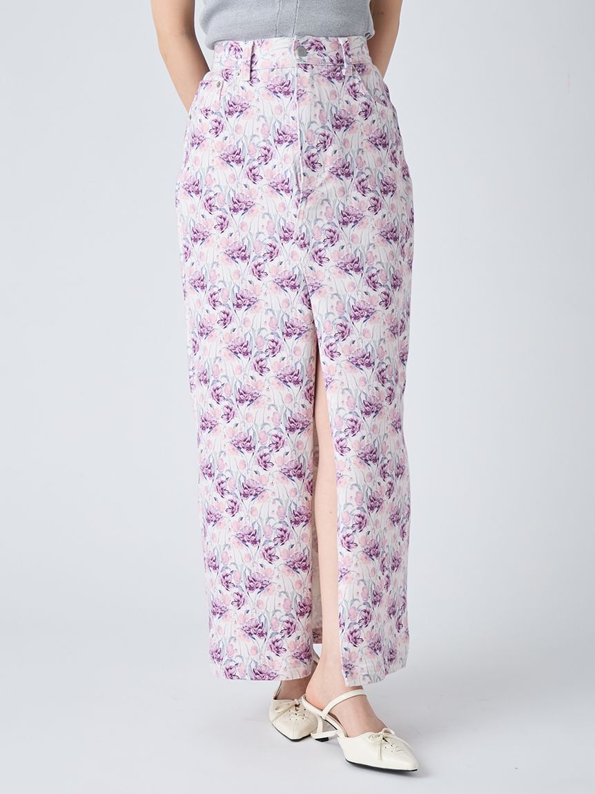 LILY BROWN「デニムロングスカート」|スカート|