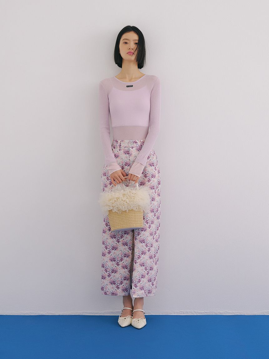 LILY BROWN「デニムロングスカート」|スカート|