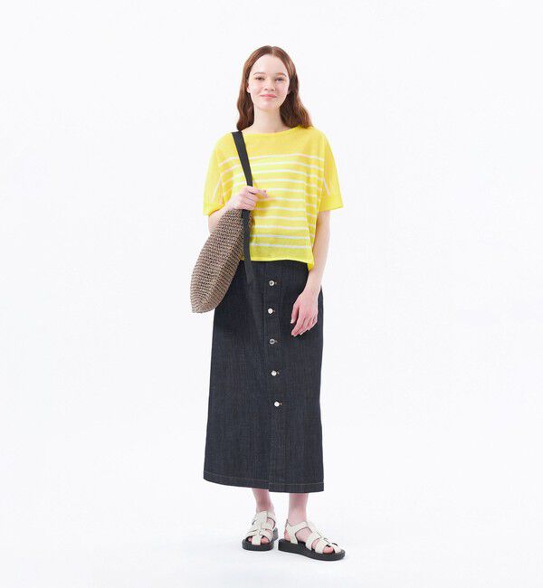 MACKINTOSH PHILOSOPHY「シアーボーダーワイドニット」|ニット・セーター|