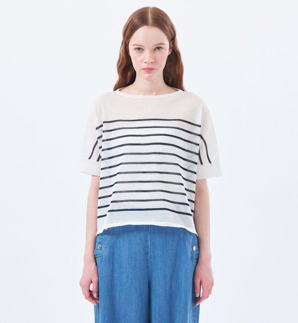 MACKINTOSH PHILOSOPHY「シアーボーダーワイドニット」|ニット・セーター|