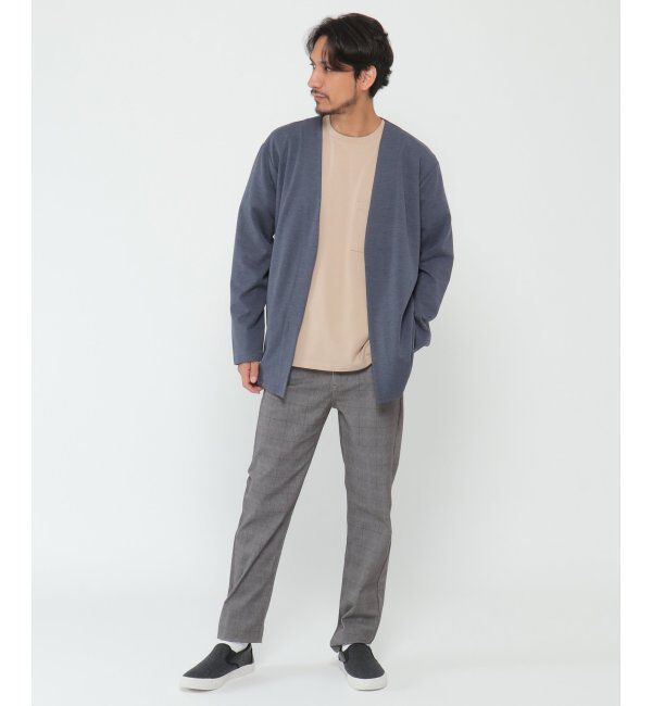 IKKA LOUNGE「カットプリントボタンレスカーディガン」|Tシャツ・カットソー|