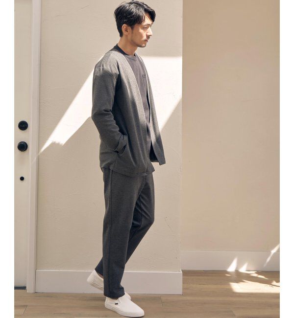 IKKA LOUNGE「カットプリントボタンレスカーディガン」|Tシャツ・カットソー|