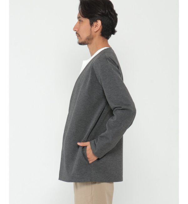 IKKA LOUNGE「カットプリントボタンレスカーディガン」|Tシャツ・カットソー|