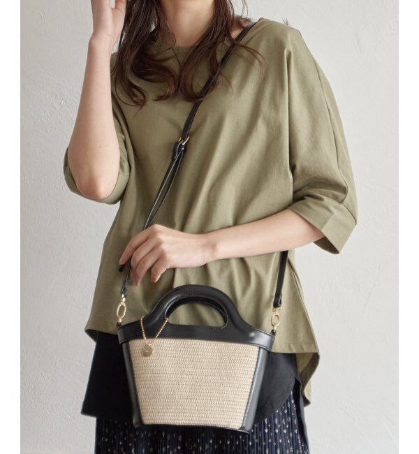 ikka「PP 2WAYミニバッグ」|その他|ブラック