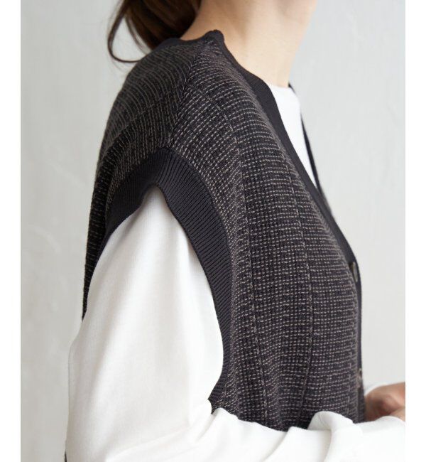 ikka「【2点セット】3WAYニットベストアンアンブル」|ニット・セーター|