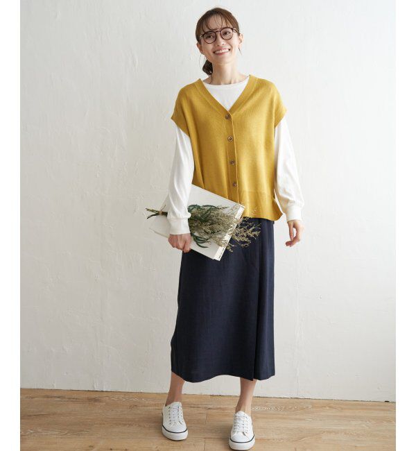 ikka「【2点セット】3WAYニットベストアンアンブル」|ニット・セーター|