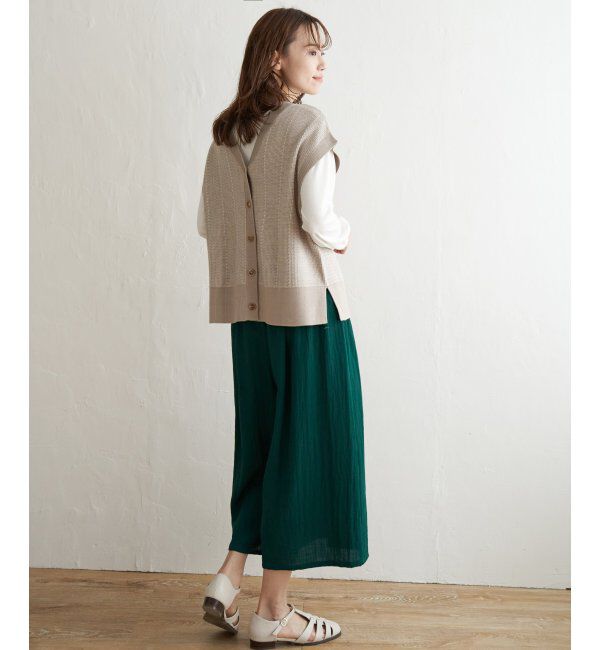 ikka「【2点セット】3WAYニットベストアンアンブル」|ニット・セーター|