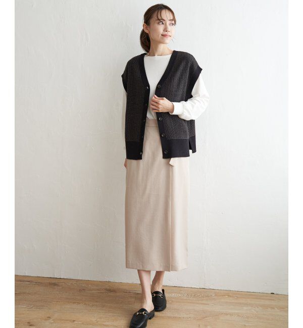 ikka「【2点セット】3WAYニットベストアンアンブル」|ニット・セーター|