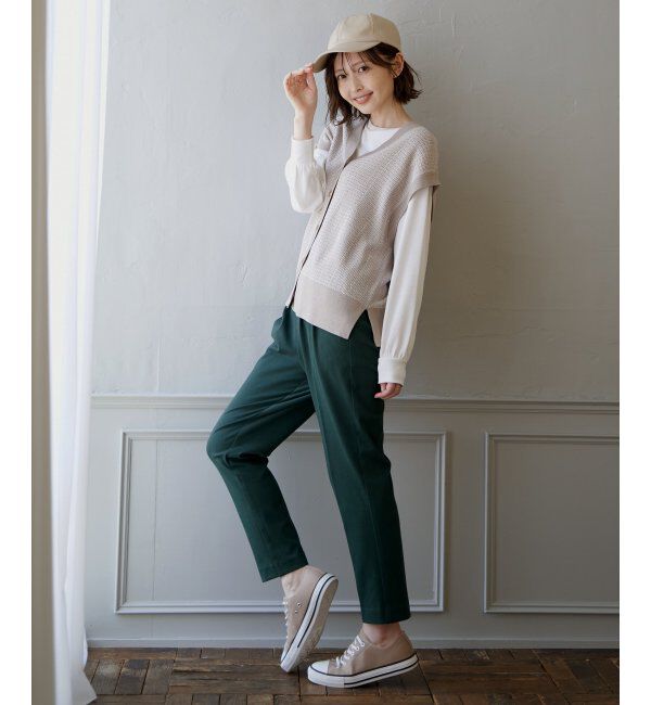 ikka「【2点セット】3WAYニットベストアンアンブル」|ニット・セーター|