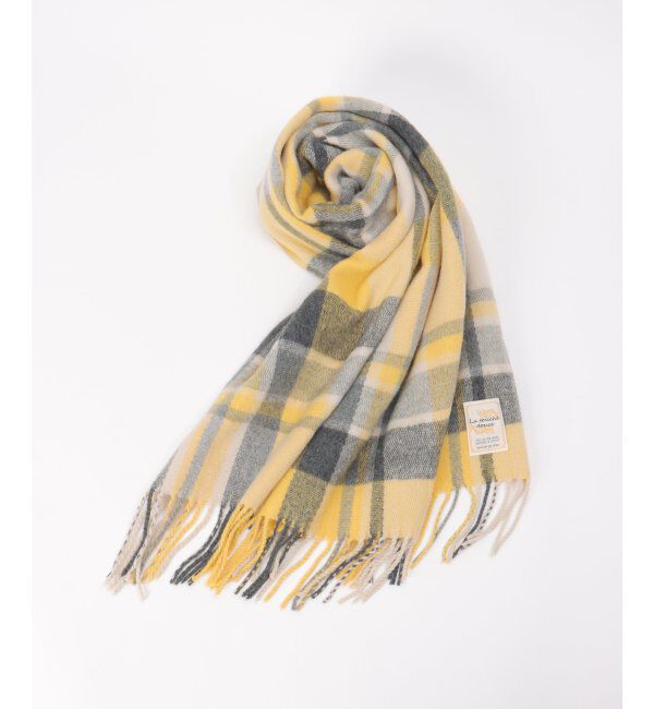 ikka「抗菌加工マルチチェックマフラー」|マフラー|イエロー