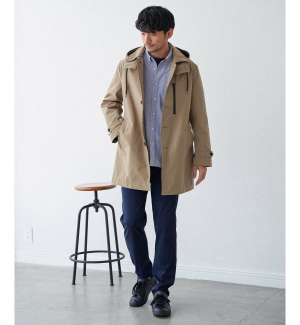 IKKA LOUNGE「撥水フードステンカラーコート」|その他|