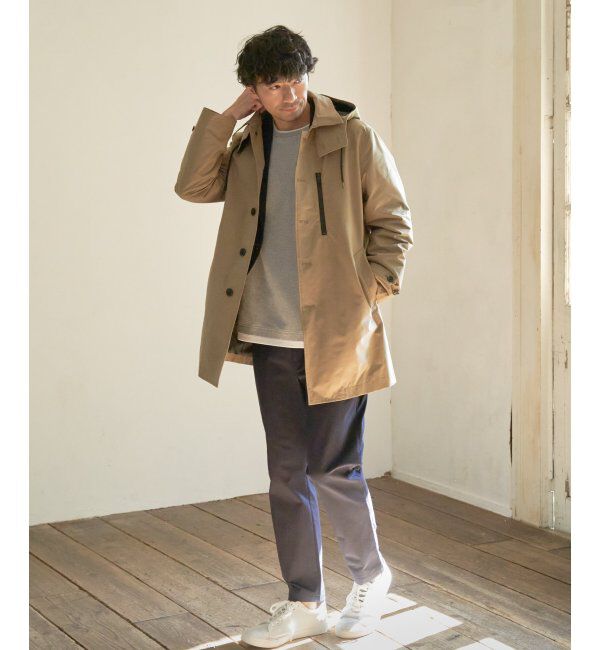 IKKA LOUNGE「撥水フードステンカラーコート」|その他|