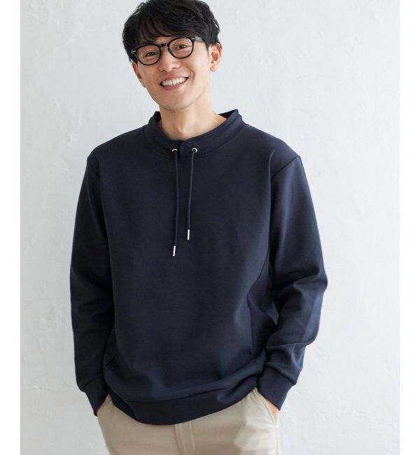 ikka「【抗菌防臭】GOKU楽ダンボールルーイーカラー」|パーカー|ネイビー