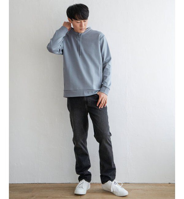 ikka「【抗菌防臭】GOKU楽ダンボールルーイーカラー」|パーカー|