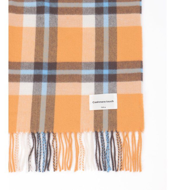 ikka「カシミヤタッチチェックマフラー」|マフラー|