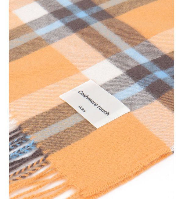 ikka「カシミヤタッチチェックマフラー」|マフラー|