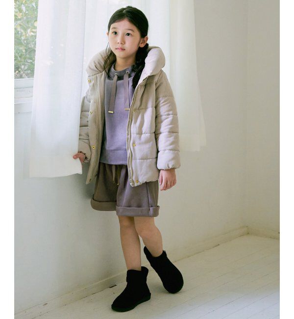 ikka kids「GOKU楽 フェイクスエードスピンドルプルオーバー（120~160cm）」|Tシャツ・カットソー|