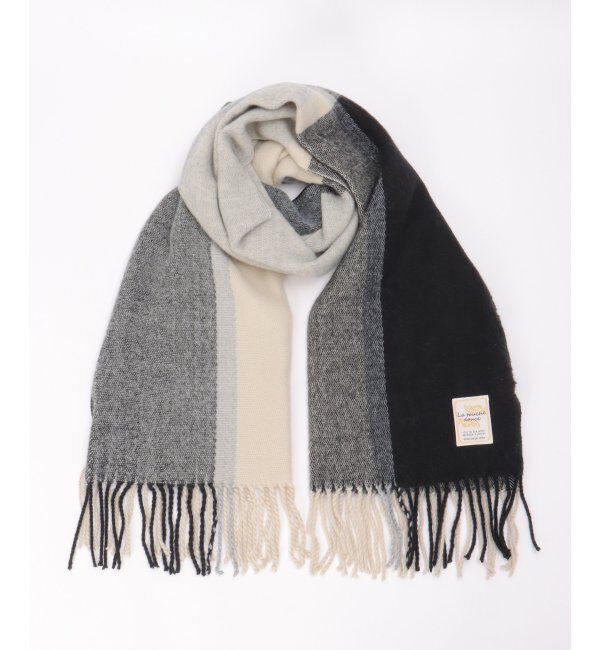 ikka「ウォッシャブルマルチチェックマフラー」|マフラー|グレイ