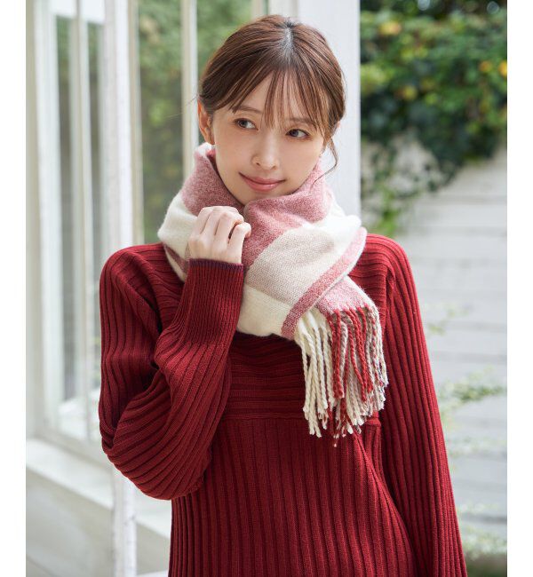 ikka「ウォッシャブルマルチチェックマフラー」|マフラー|