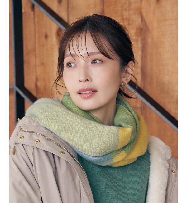 ikka「ウォッシャブルマルチチェックマフラー」|マフラー|