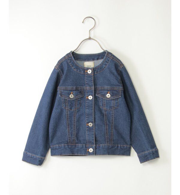 ikka kids「【親子おそろい】デニムノーカラーGジャン（110~160cm）」|その他|
