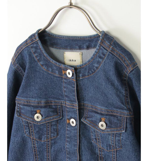 ikka kids「【親子おそろい】デニムノーカラーGジャン（110~160cm）」|その他|
