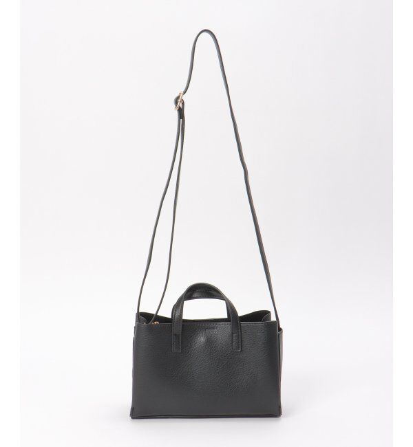 ikka「GOKU楽PUトートショルダーバッグ」|その他|ブラック