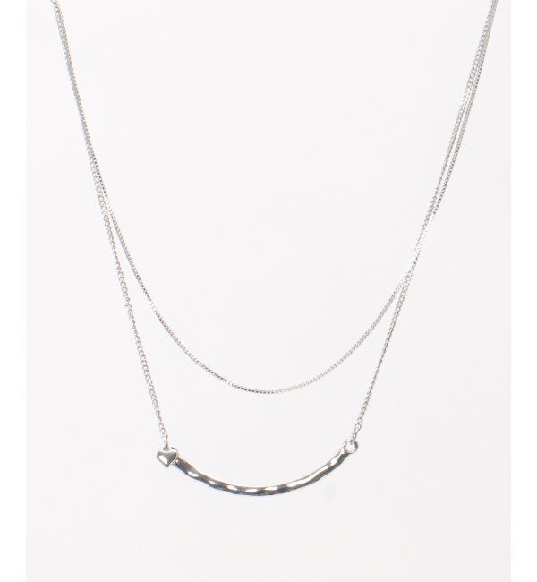 ikka「カーブメタル2連ネックレス」|その他|