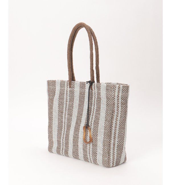 ikka「雑材ストライプトートバッグ」|その他|