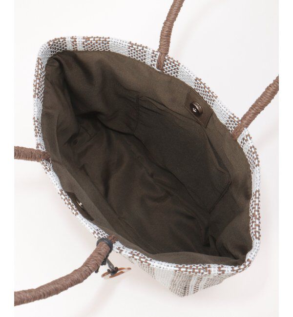 ikka「雑材ストライプトートバッグ」|その他|