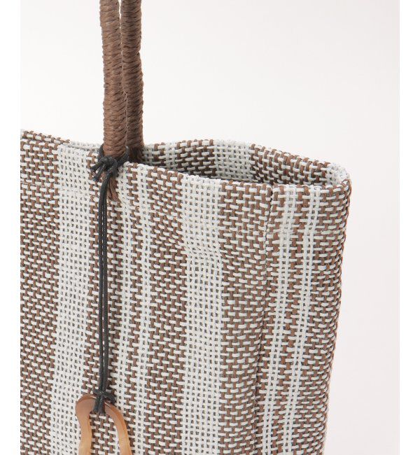 ikka「雑材ストライプトートバッグ」|その他|