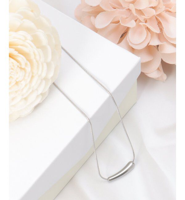 ikka「ニュアンスバートップネックレス」|その他|シルバー