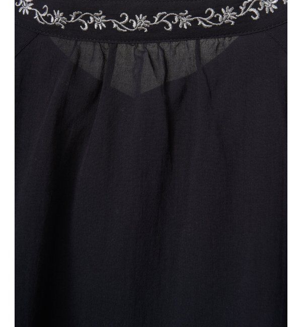 Lbc with Life「エクリュ 刺繍ギャザーチュニック」|シャツ・ブラウス|