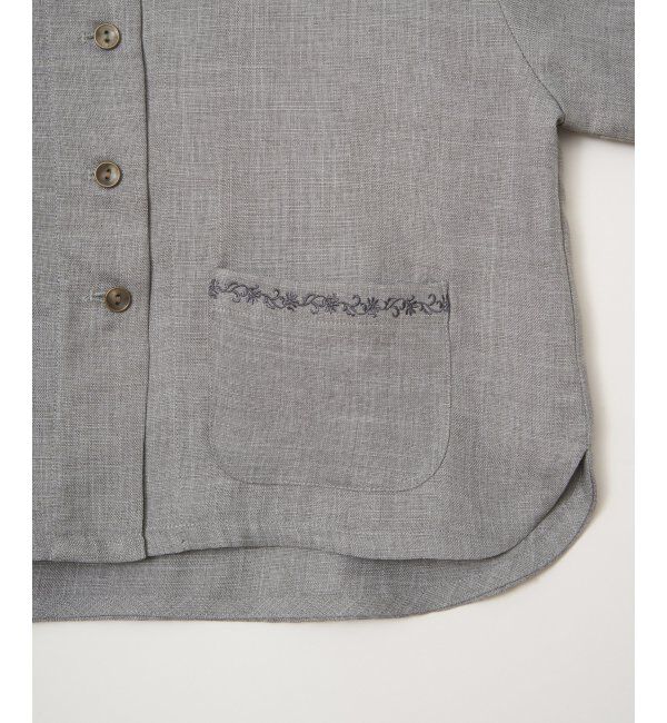 Lbc with Life「エクリュハーフスリーブジャケット」|テーラードジャケット|