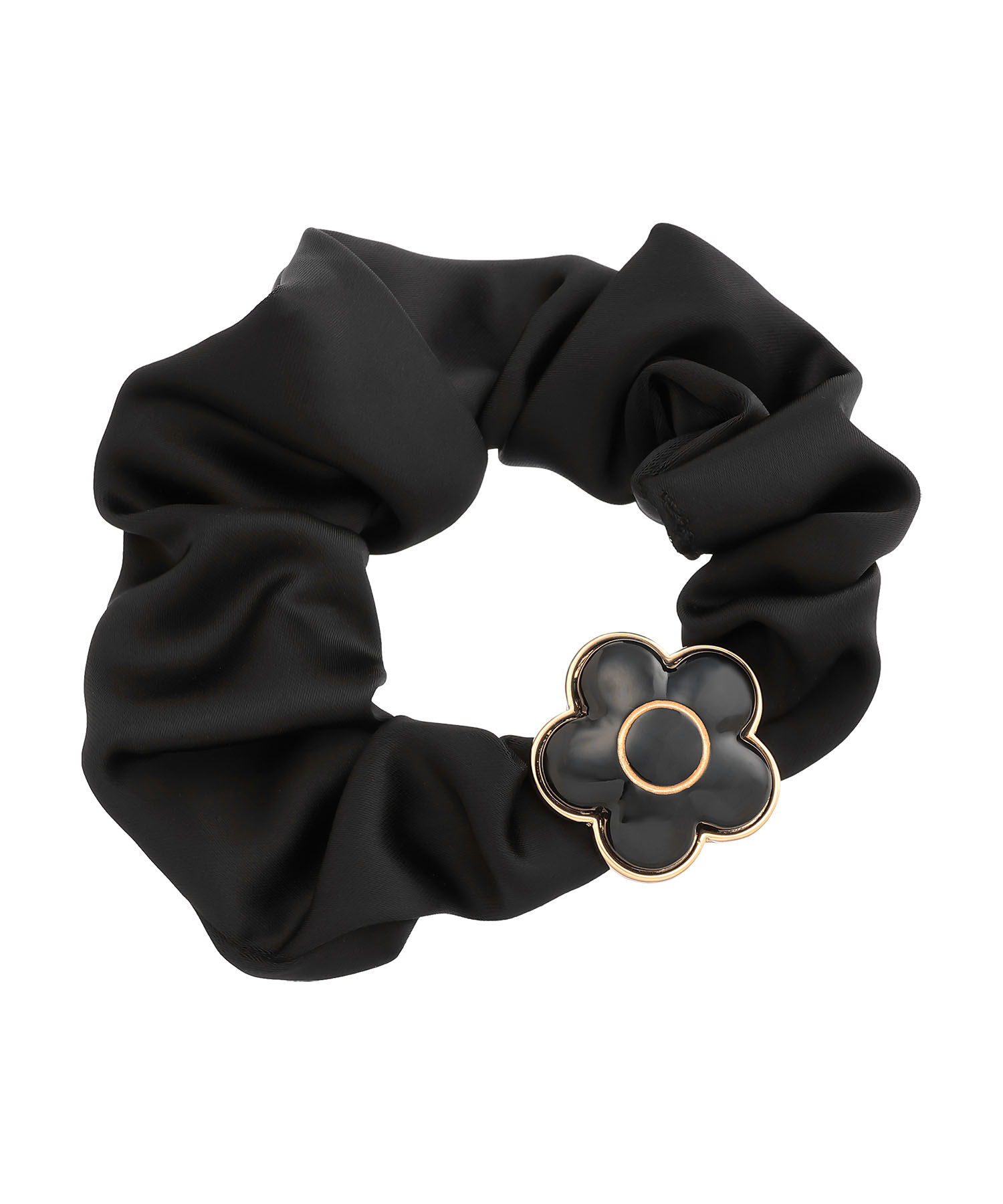 MARY QUANT「マーブルキャンディデイジー シュシュ」|ヘアゴム・シュシュ|ブラック