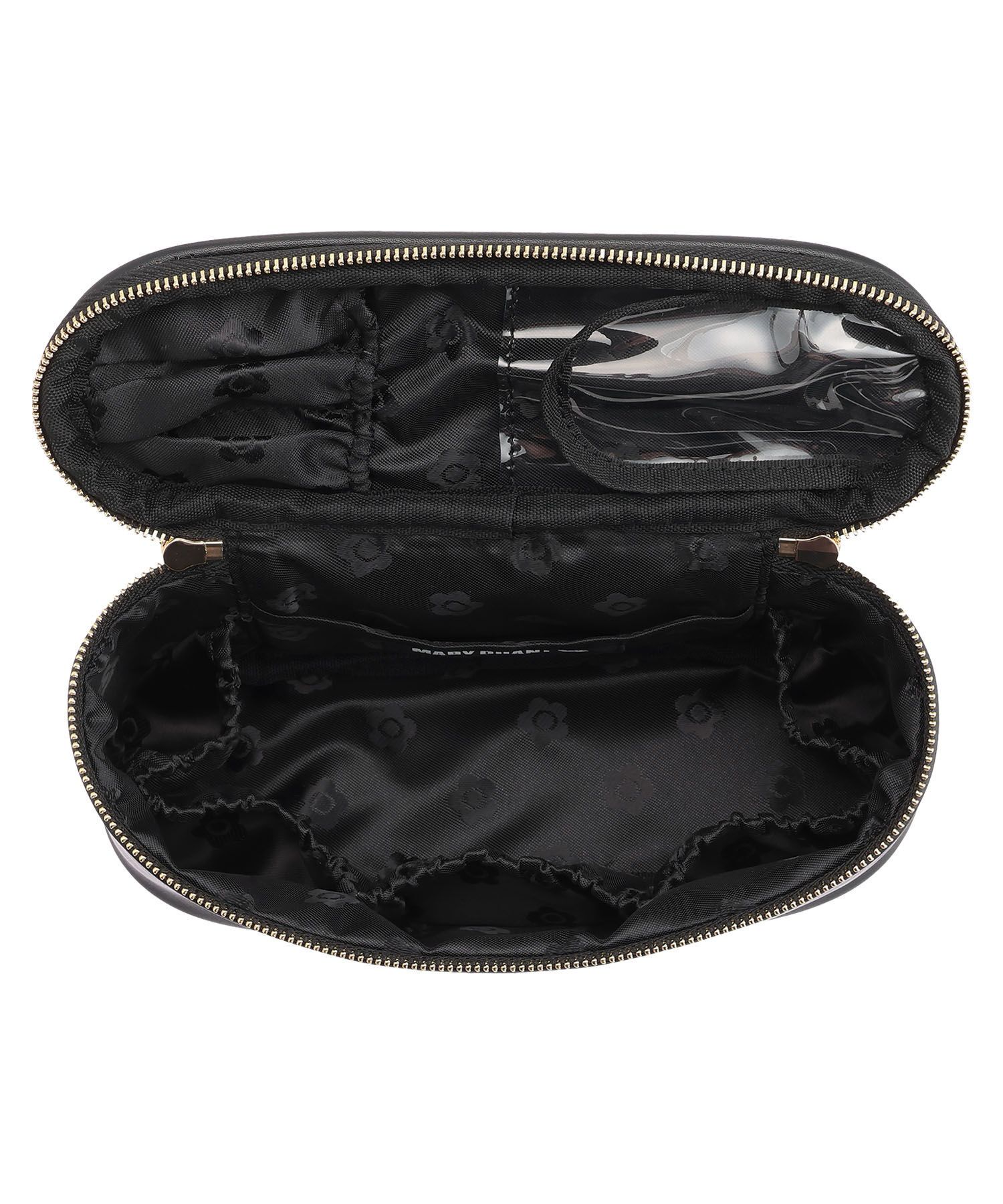 MARY QUANT「メタルビジュー ミニバニティ」|ポーチ|
