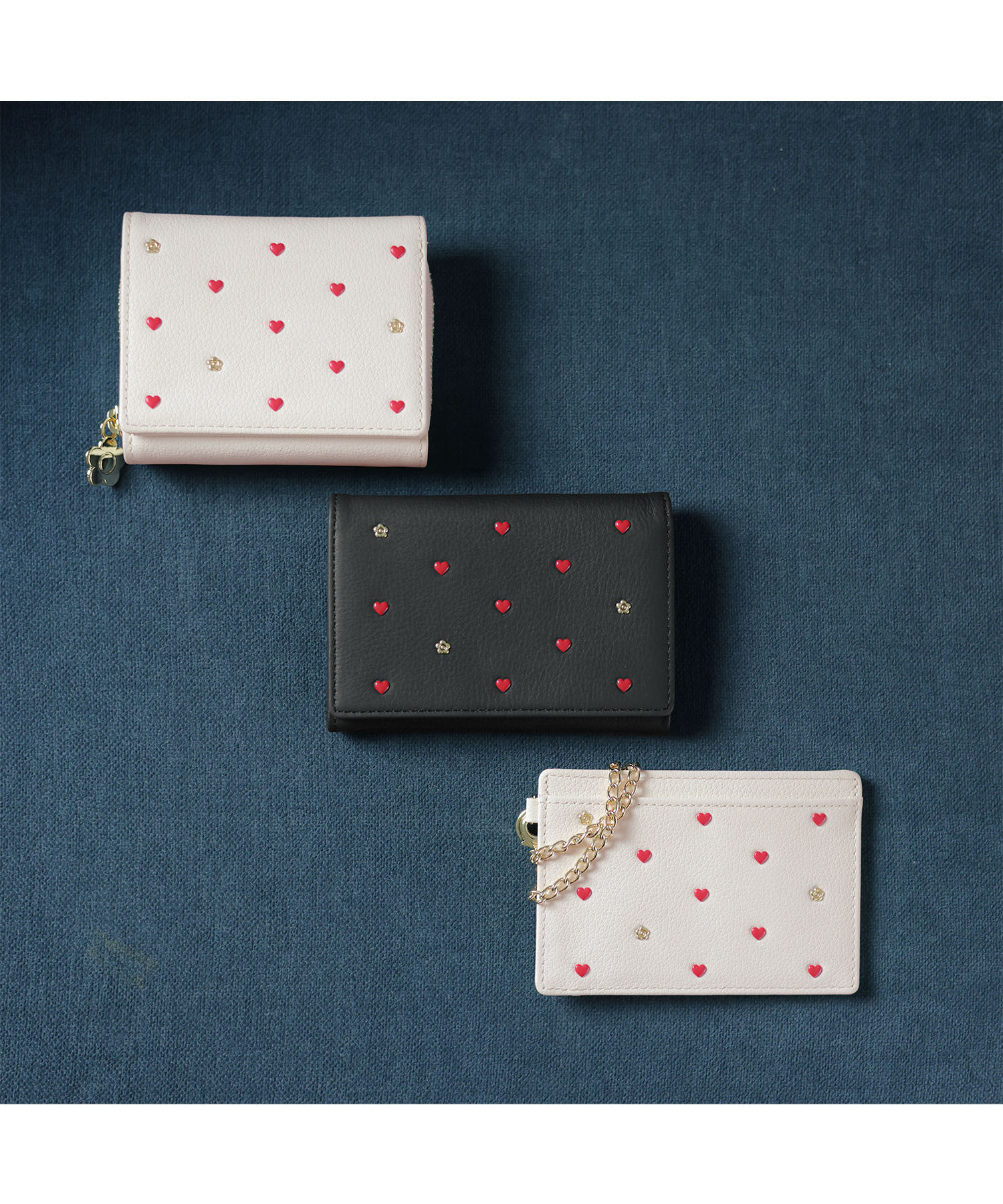 MARY QUANT「ハートフロート ミニウォレット」|財布|