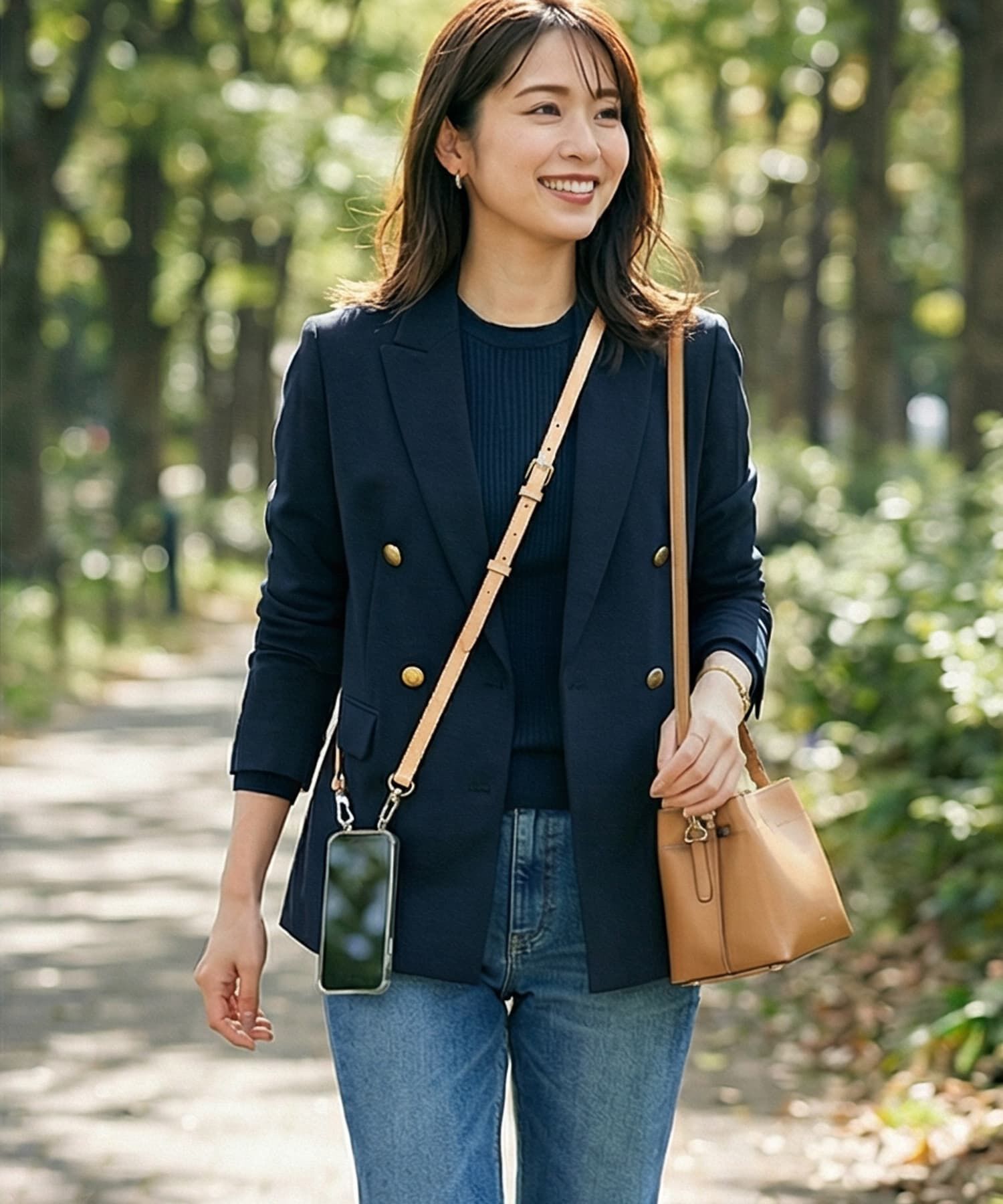 STYLE DELI「【DELI by】リアルレザースマホショルダーストラップ」|モバイルケース|