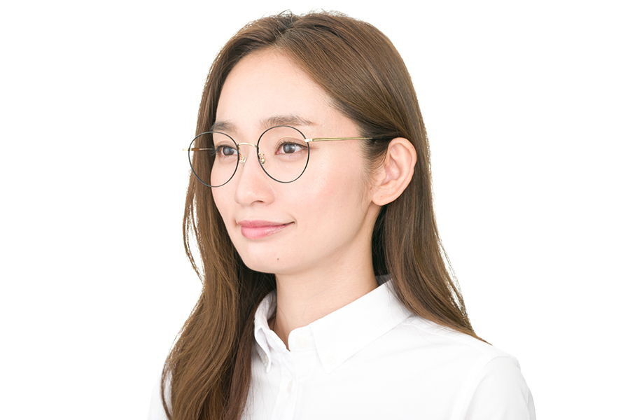  「ボストン型 メガネ｜メタルフレーム ｜Zoff CLASSIC レンズ交換券付き」|メガネ|