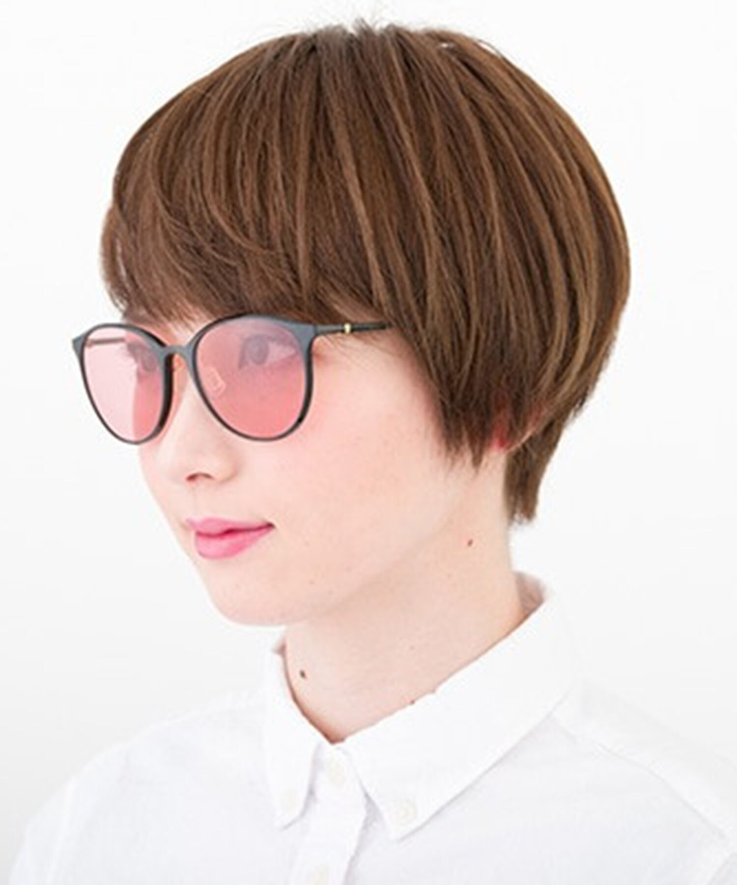 「SUNCUTGlasses/UV100%CUT ボストン型  軽量 ズレ落ち防止 サングラス｜Zoff SMART Skinny」|サングラス|ブラック