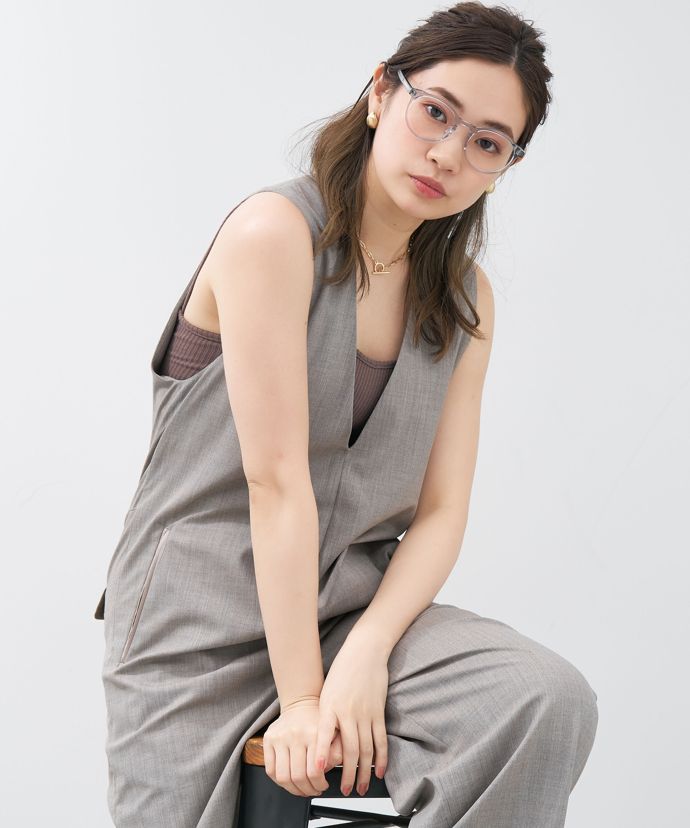  「ボストン型 メガネ｜やわらかいラインのボストンフレーム  レンズ交換券付き」|メガネ|